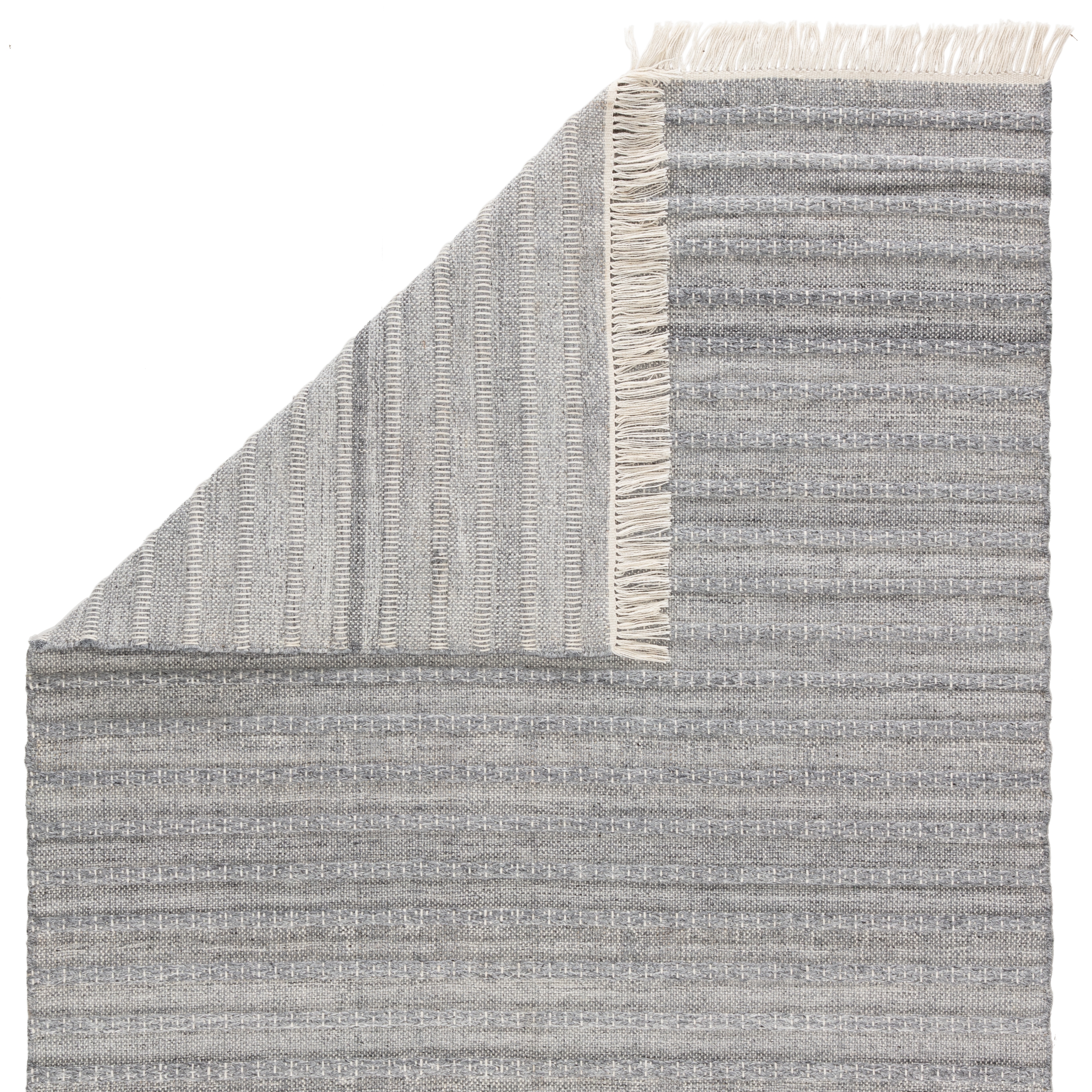 Torre Indoor/ Outdoor Solid Gray/ Cream Area Rug (8'X10') - Image 2