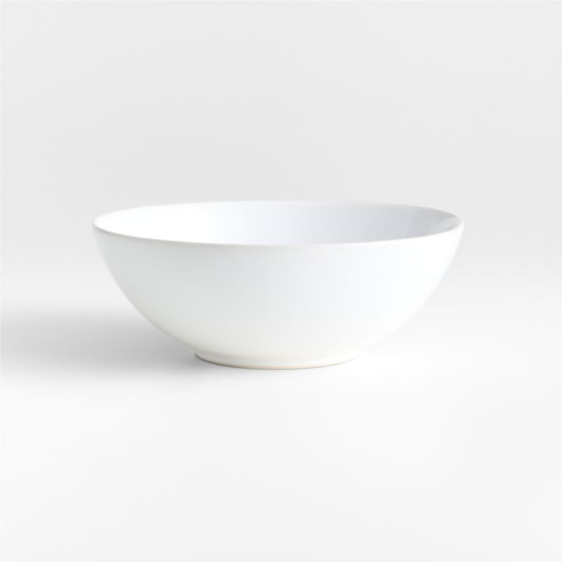 Craft White Stoneware Cereal Bowls, Set of 8 - Image 1