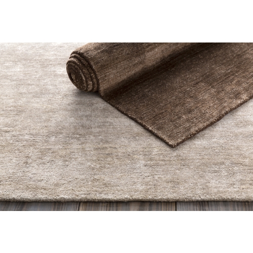 Gilded Brown Indoor 5' x 8' Handmade Rug - Image 0