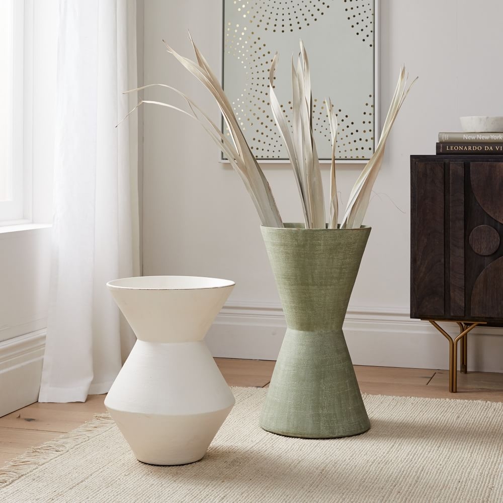 Thom Textured Floor Vase, Multi, Wide and Large, Set of 2 - Image 0