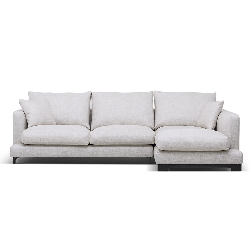 Camerich Lazy Time Sectional Fabric: White, Orientation: Right Hand Facing - Image 0