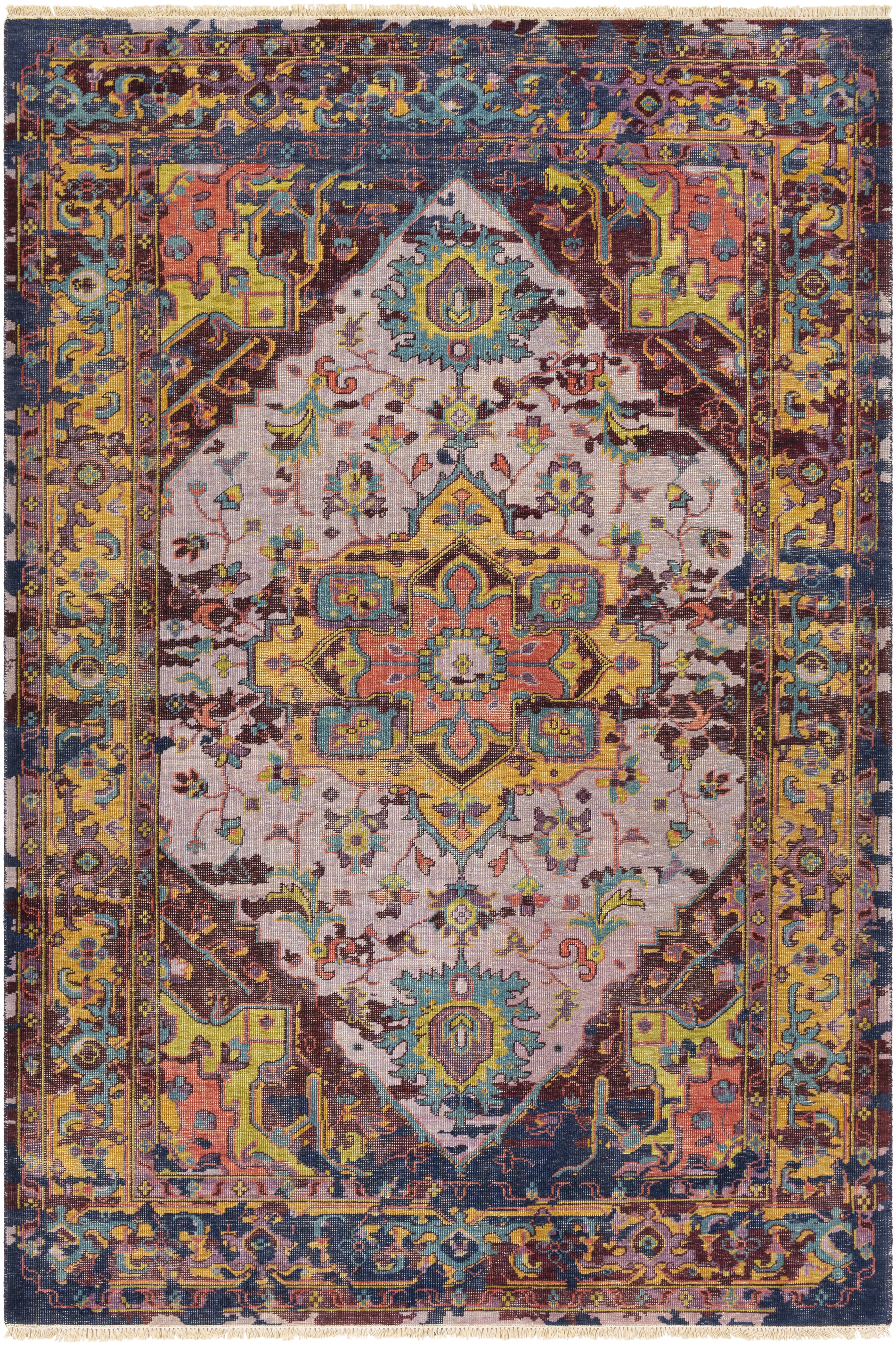 Festival Brown Indoor 9' x 13' Handmade Rug - Image 0