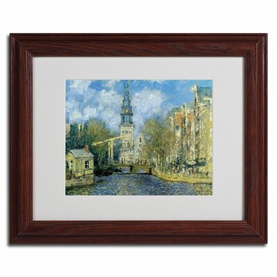 The Zuiderkerk at Amsterdam by Claude Monet Framed Painting Print - Image 0