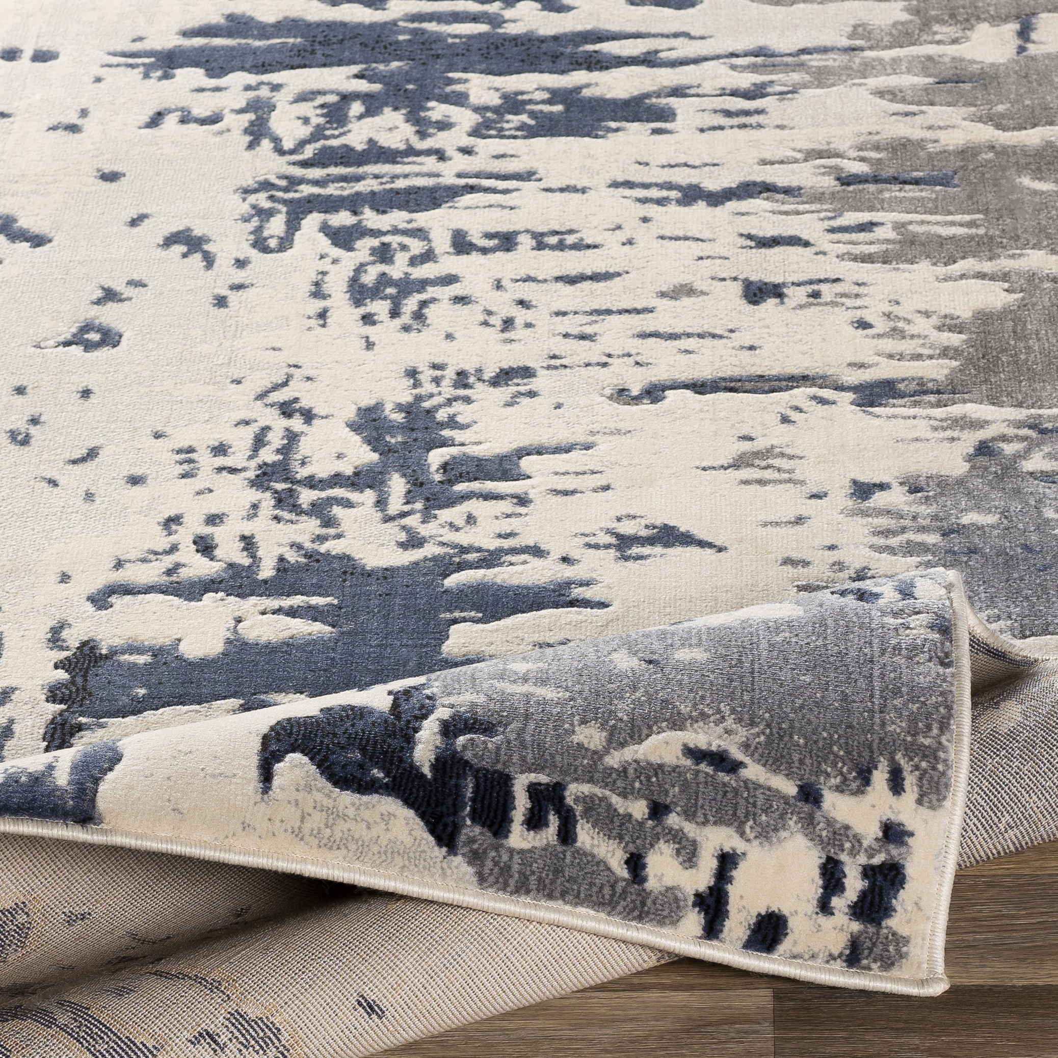 City Gray Indoor 2'7" x 7'3" Machine Woven Rug - Image 4