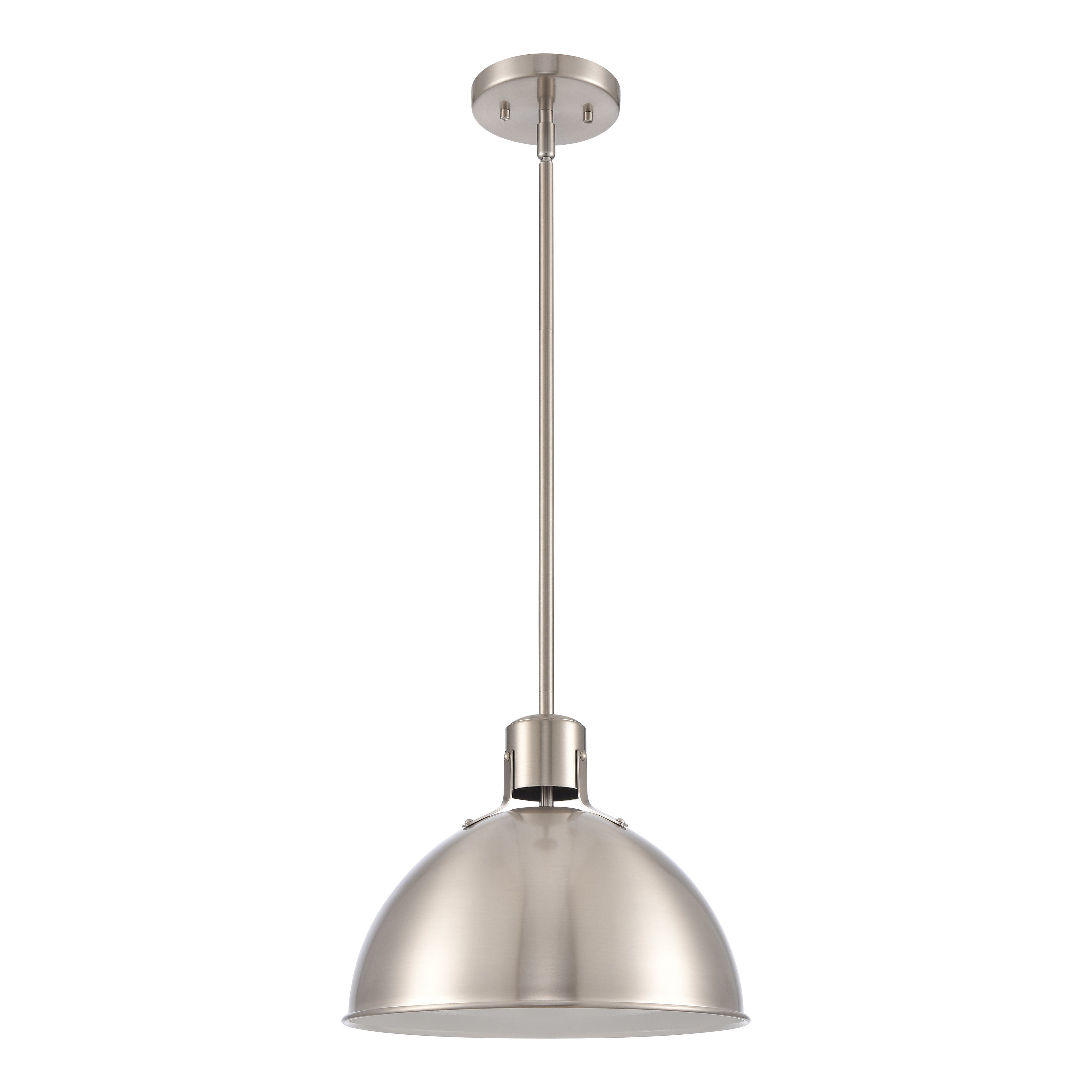 Zayne 12'' Wide 1-Light Pendant - Brushed Nickel - Image 1