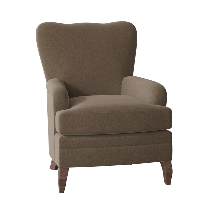 Fairfield Chair Hines Armchair Body Fabric: 3160 Almond, Leg Color: Tobacco - Image 0
