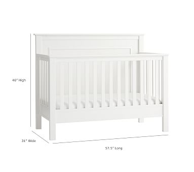 Fillmore 4-in-1 Convertible Crib, Simply White - Image 5