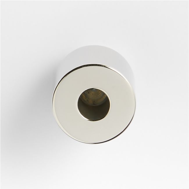 Modern Flat-End Pedestal Polished Chrome Cabinet Knob - Image 0
