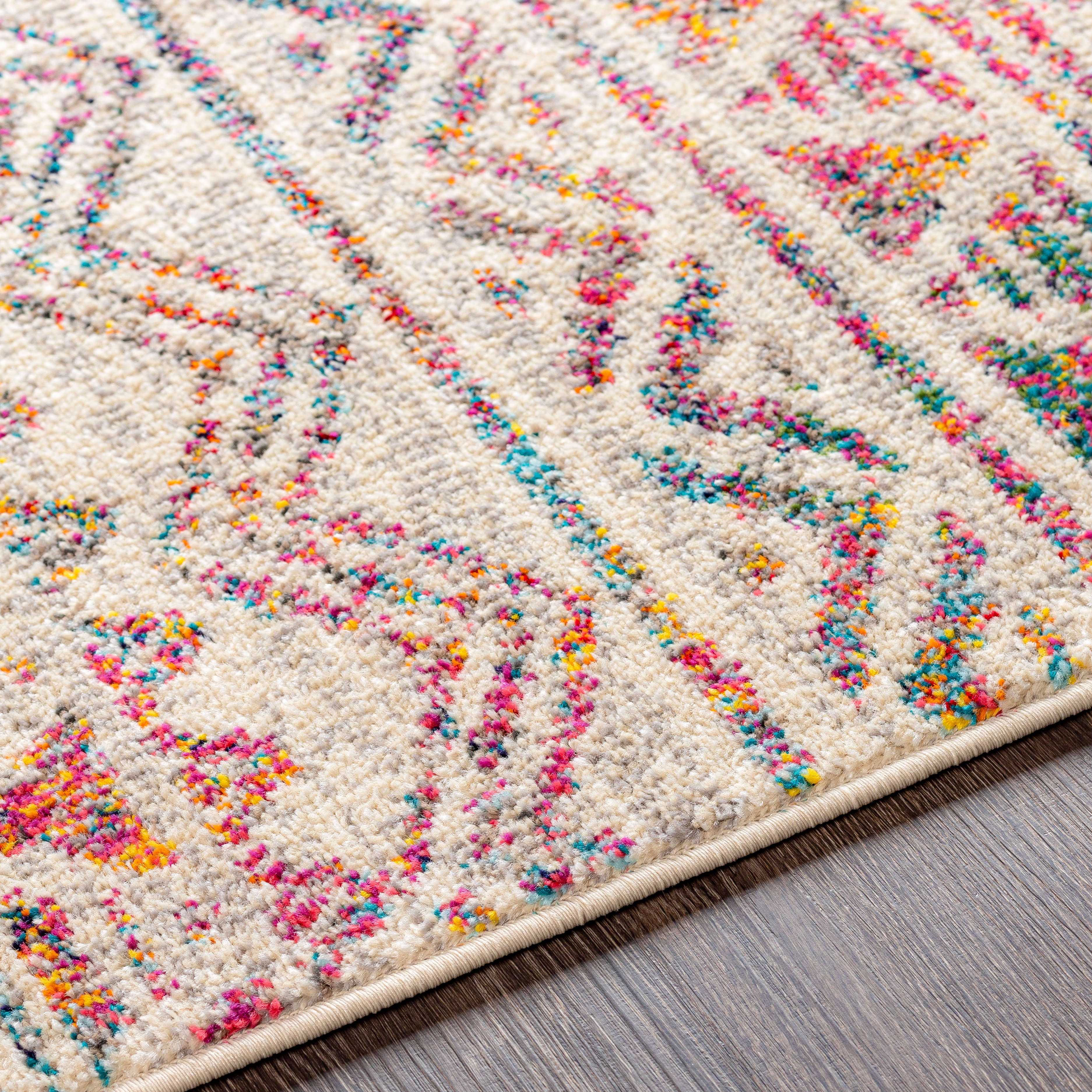 Morocco Blue Indoor 2' x 2'11" Machine Woven Rug - Image 3