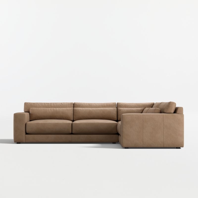 Retreat 3-Piece L-Shaped Leather Sectional Sofa - Image 5