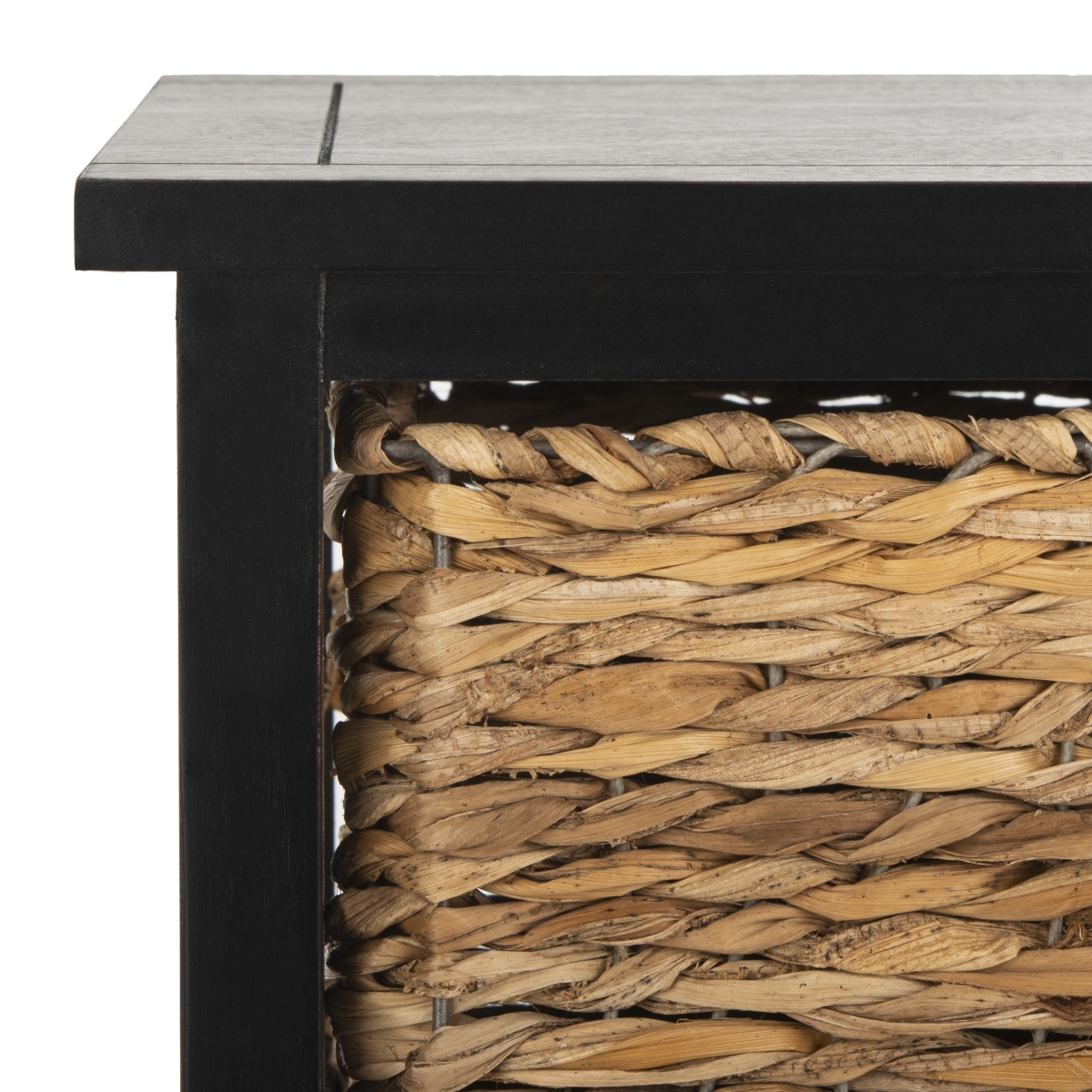 Halle Storage Side Table - Distressed Black - Safavieh - Image 2