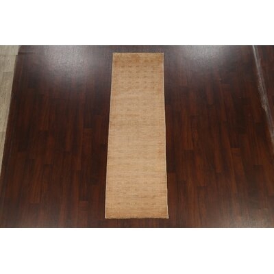 One-of-a-Kind Hand-Knotted 2'7" X 8'2" Area Rug in Beige - Image 0
