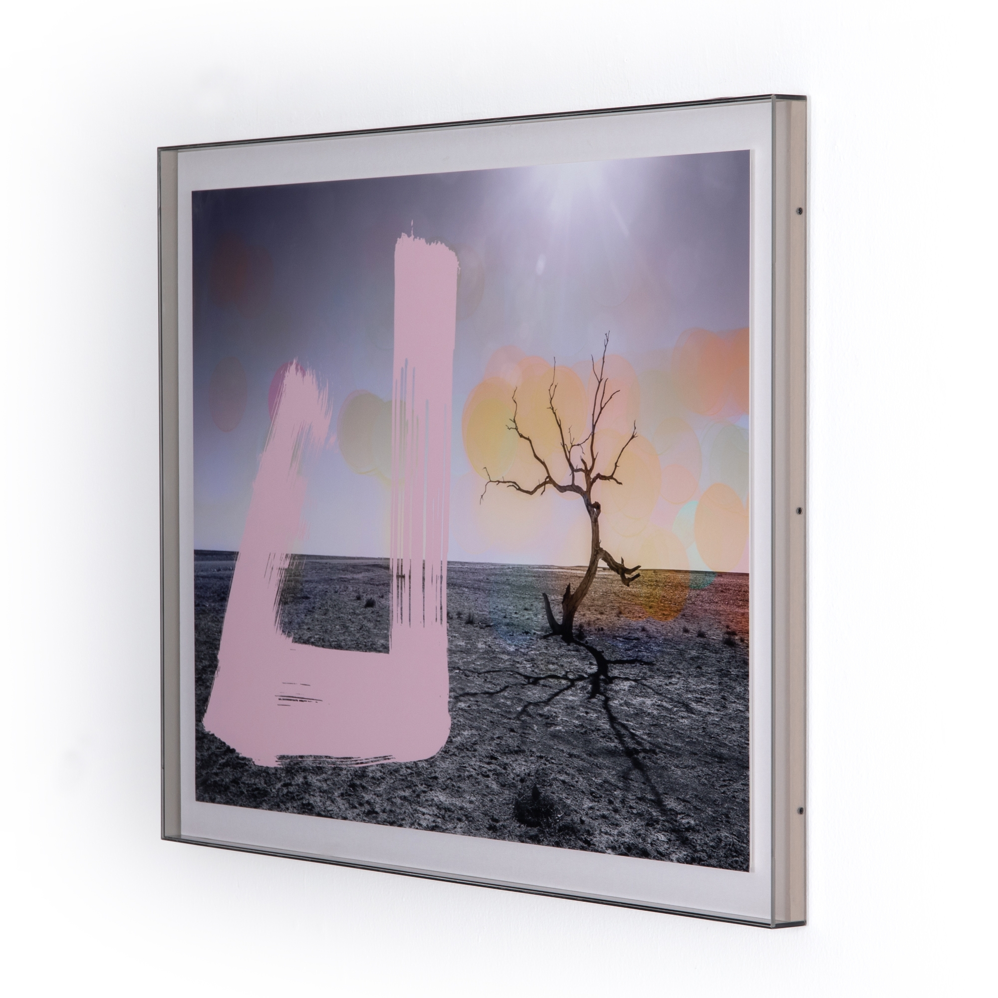 Desert Balance by Coup D'esprit Acrylic Shadow Box - White Linen - Image 3