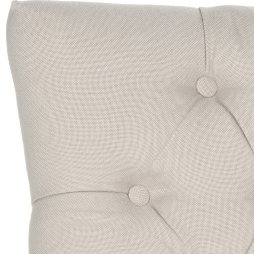 Harlow 19''H Tufted Ring Chair (Set Of 2) - Silver Nail Heads - Taupe/Espresso - Safavieh - Image 5