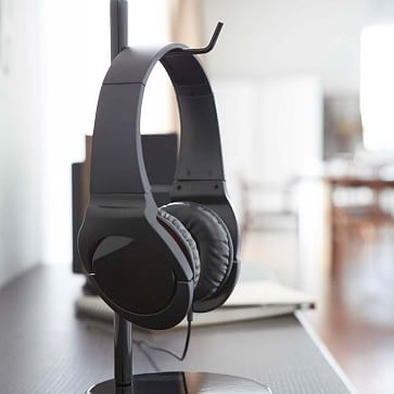 Yamazaki Beautes Round Headphone Stand, White - Image 1