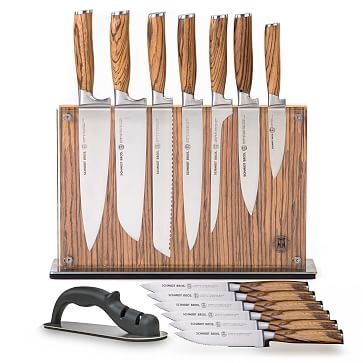 Schmidt Brothers(R) Cutlery Zebra Wood Knife Block Set, 7-Piece - Image 2