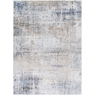 Aycock Abstract Navy/Taupe Area Rug - Image 0