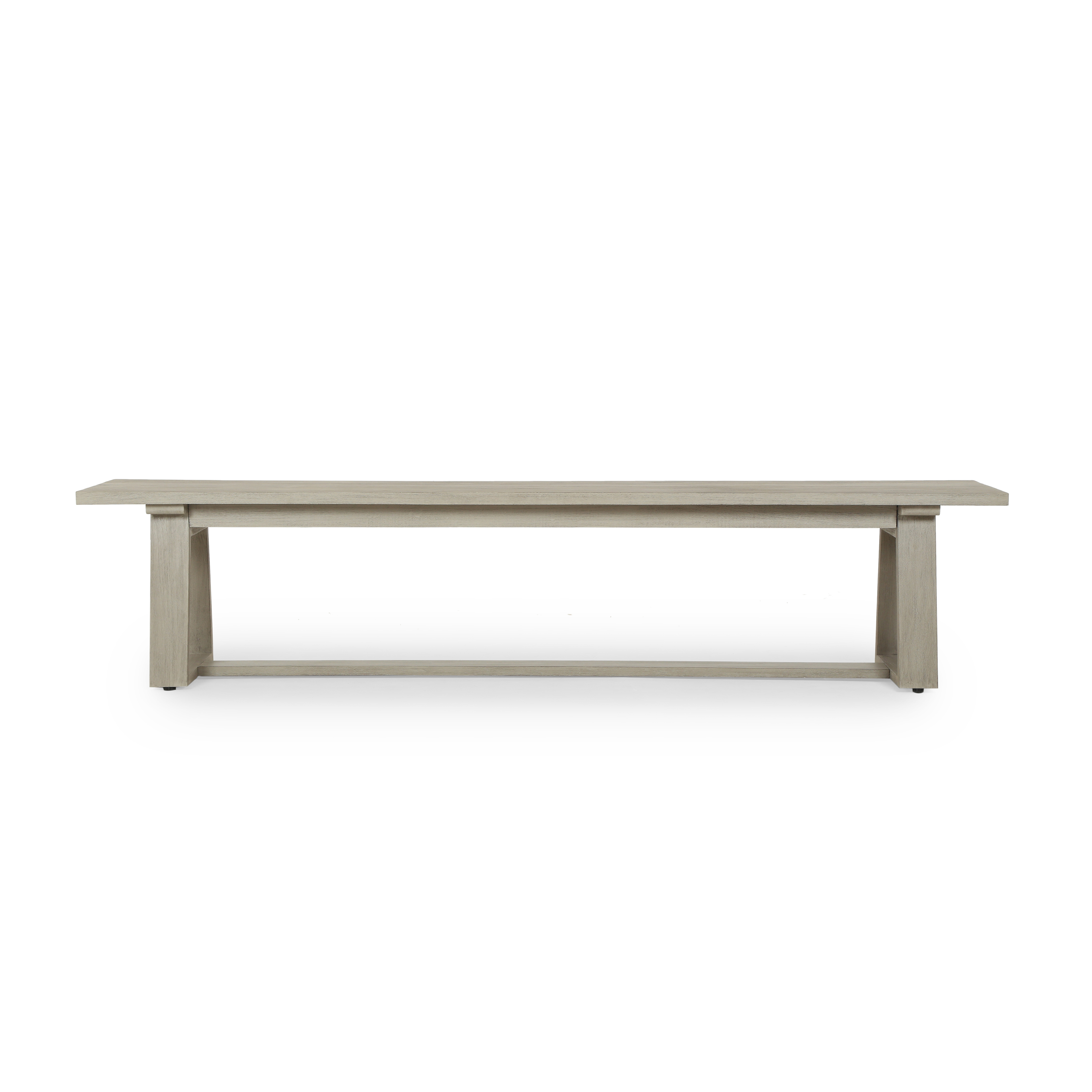 Atherton Outdoor Dining Bench - Weathered Grey-FSC - Image 2