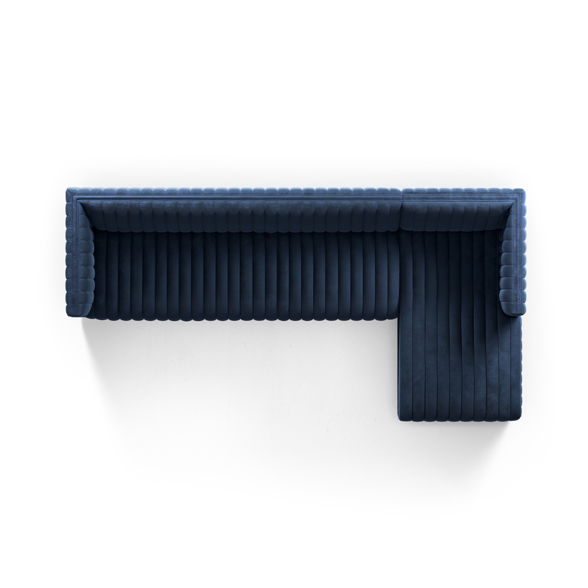 Augustine 2-Piece Sectional - Sapphire Navy - Image 9