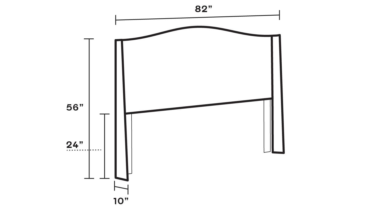 Classic Wingback Headboard, Charcoal Fritz, King - Image 2