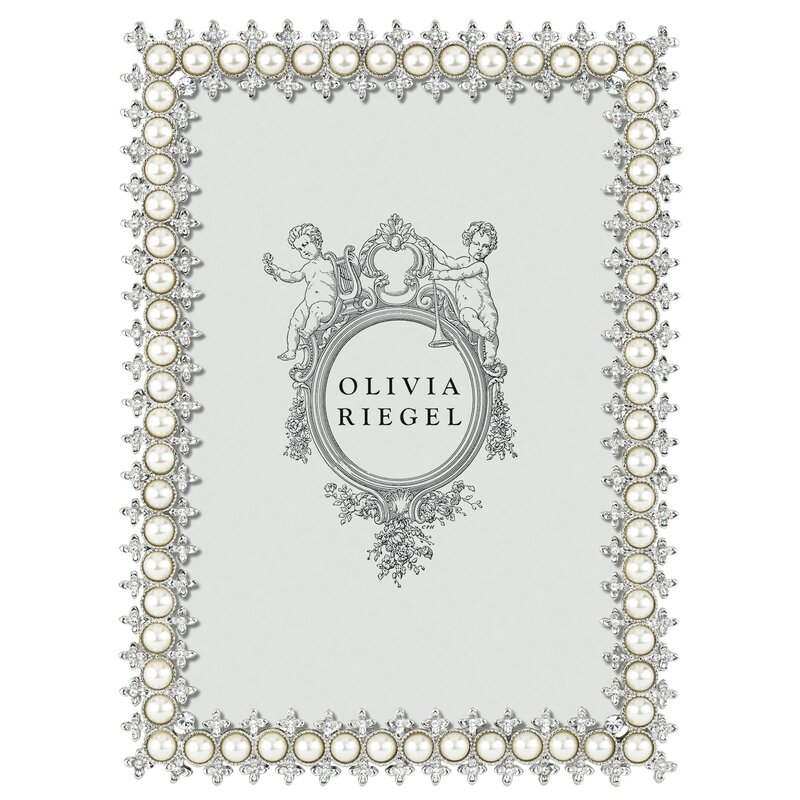 Olivia Riegel Crystal & Pearl Single Picture Frame - Image 0