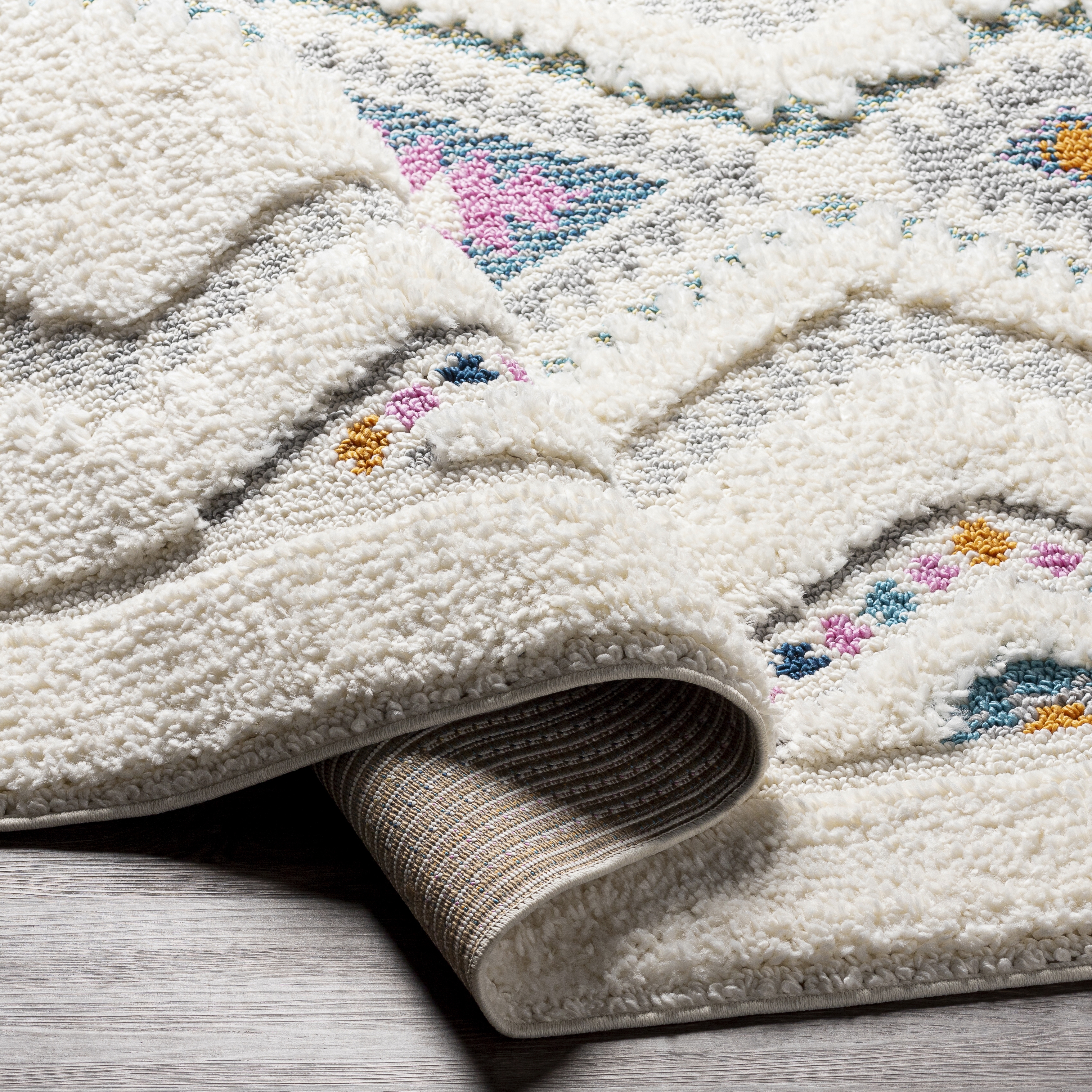 Lofty Beige Indoor 2'7" x 7'3" Machine Woven Rug - Image 4