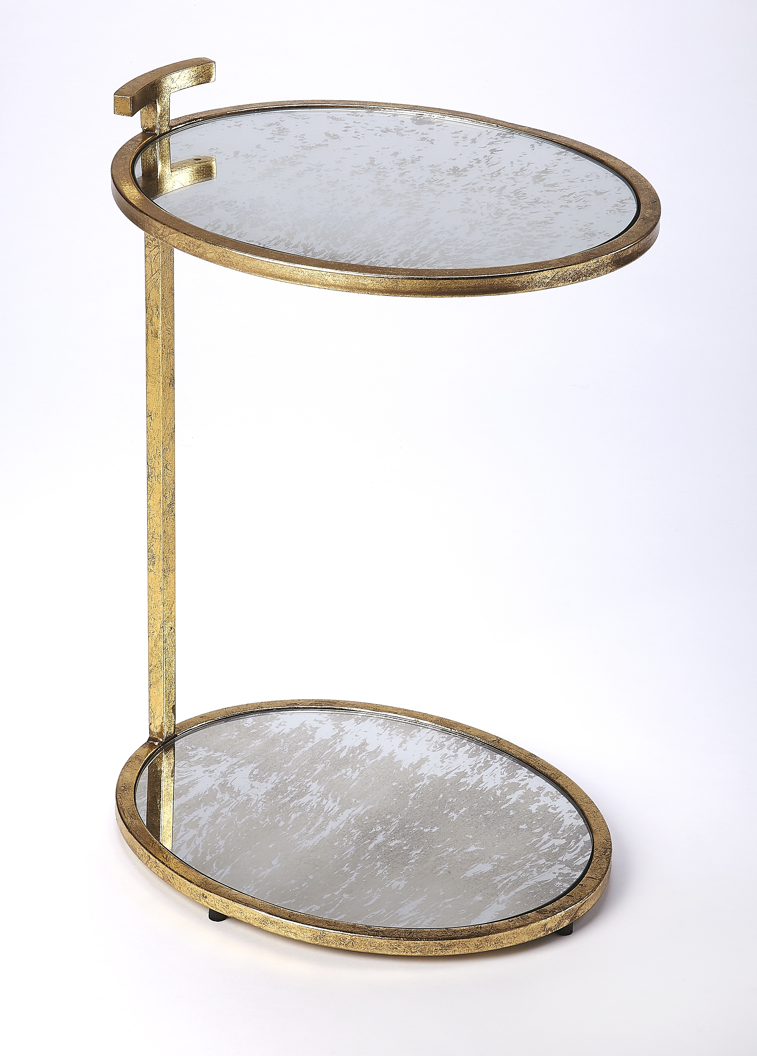 Ciro Antique Gold Leaf Side Table - Image 0