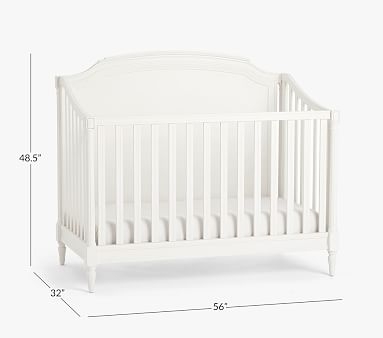 Blythe 3-in-1 Convertible Crib, French White, In-Home Delivery - Image 3