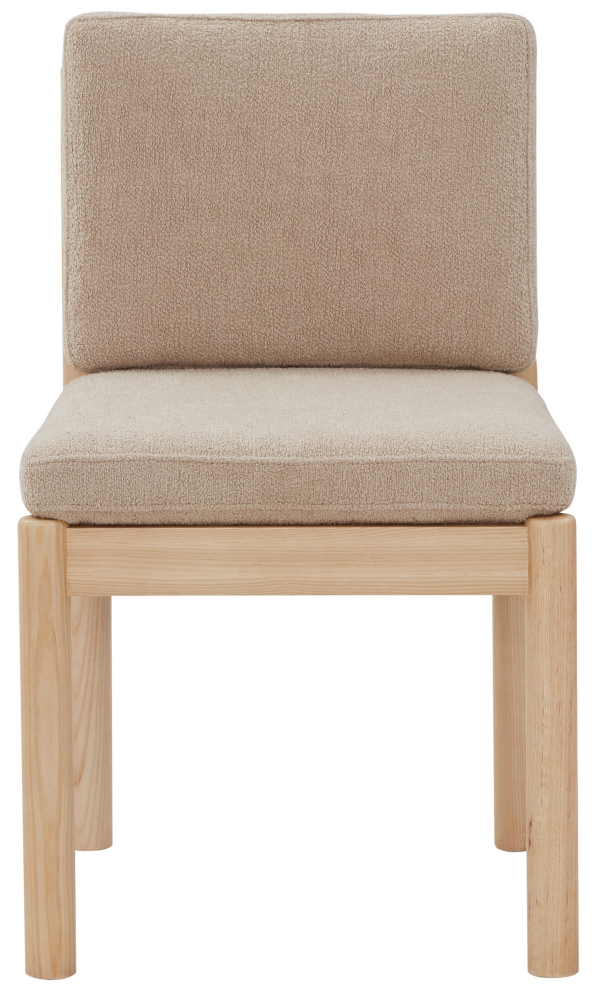 Kalmia Boucle Dining Chair - Oatmeal/Natural - Image 0