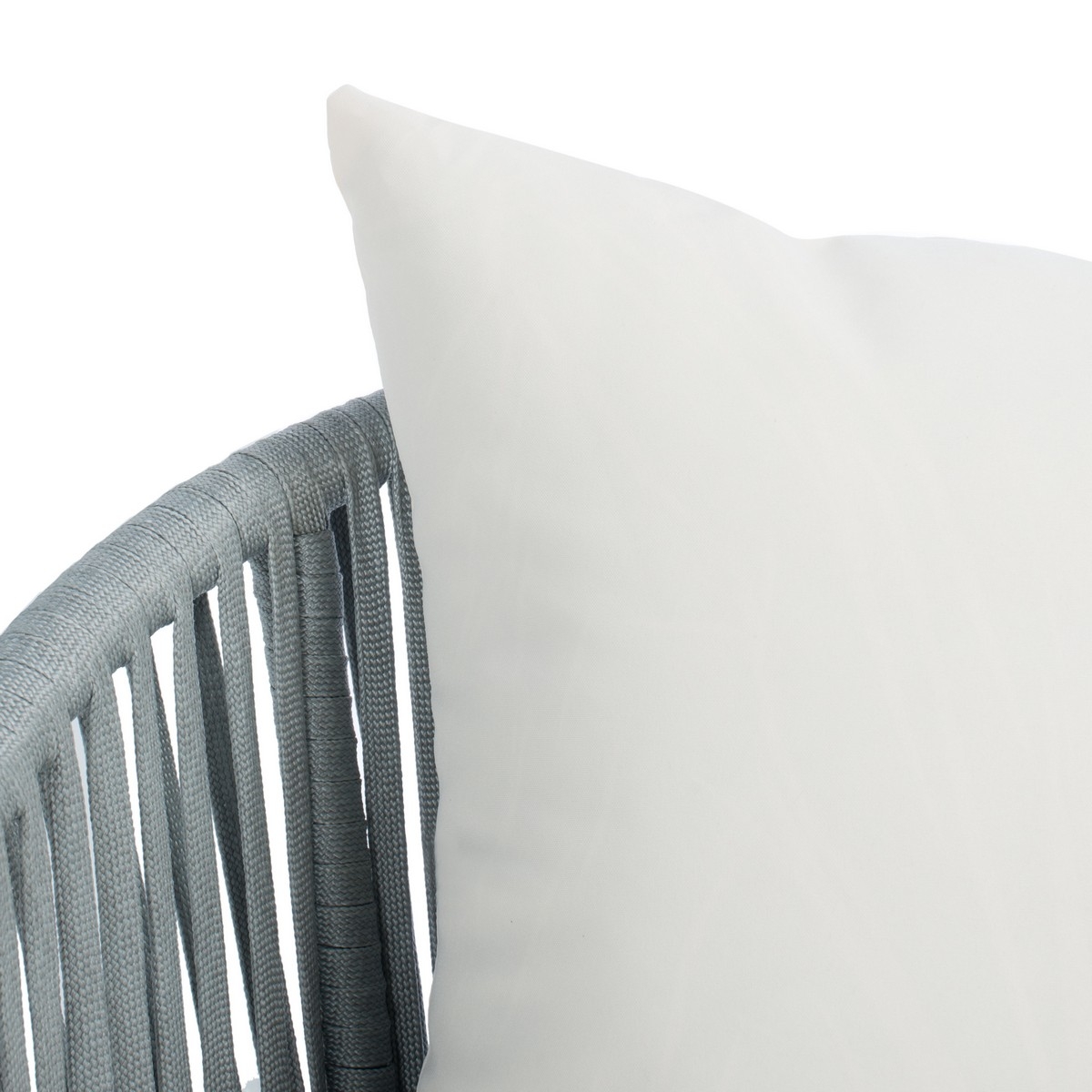 Jorda 4 Pc Rope Living Set - Grey/Beige - Safavieh - Image 2