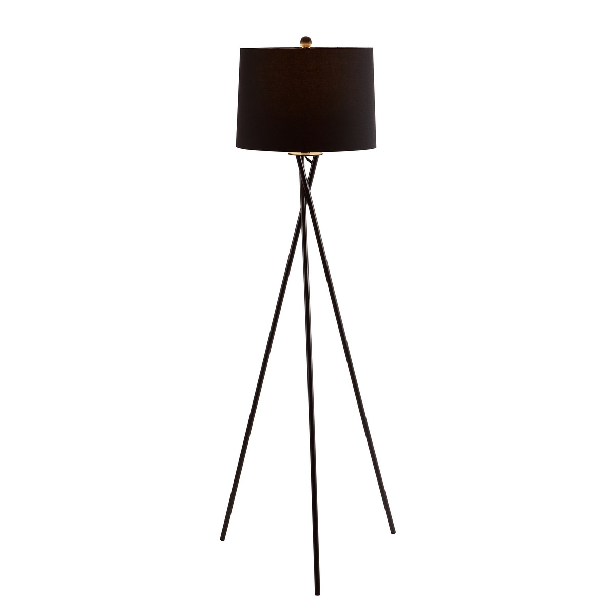 Parsen Floor Lamp - Black - Safavieh - Image 0