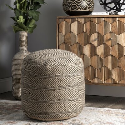 Metz Upholstered Pouf - Image 1