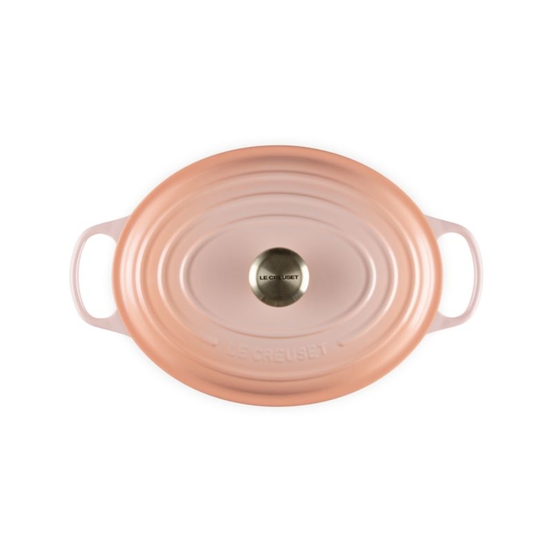 Le Creuset ® Signature 6.75-Qt. Peche Enameled Cast Iron Oval Dutch Oven - Image 5