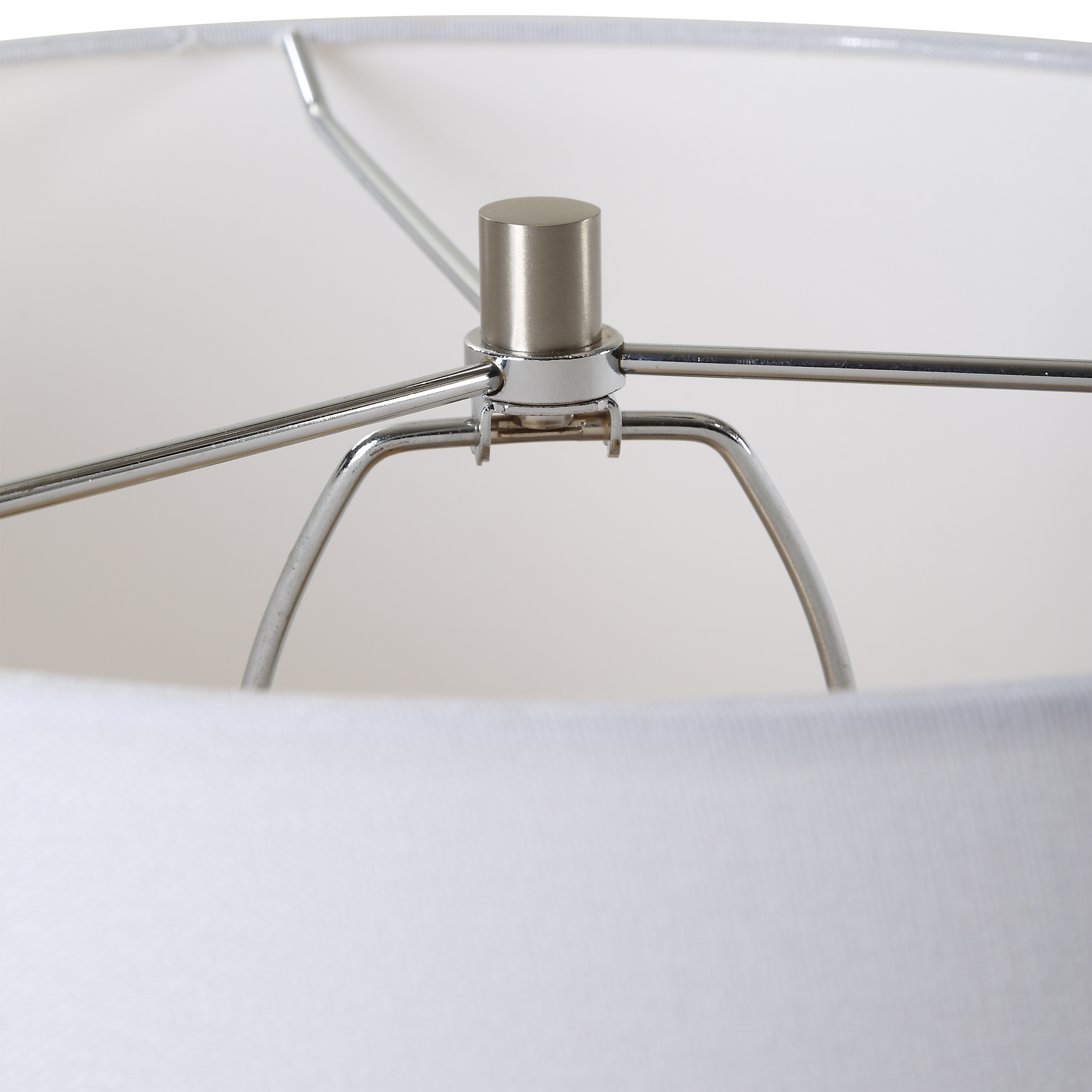 Clear Sky Blue Glass Table Lamp - Image 4