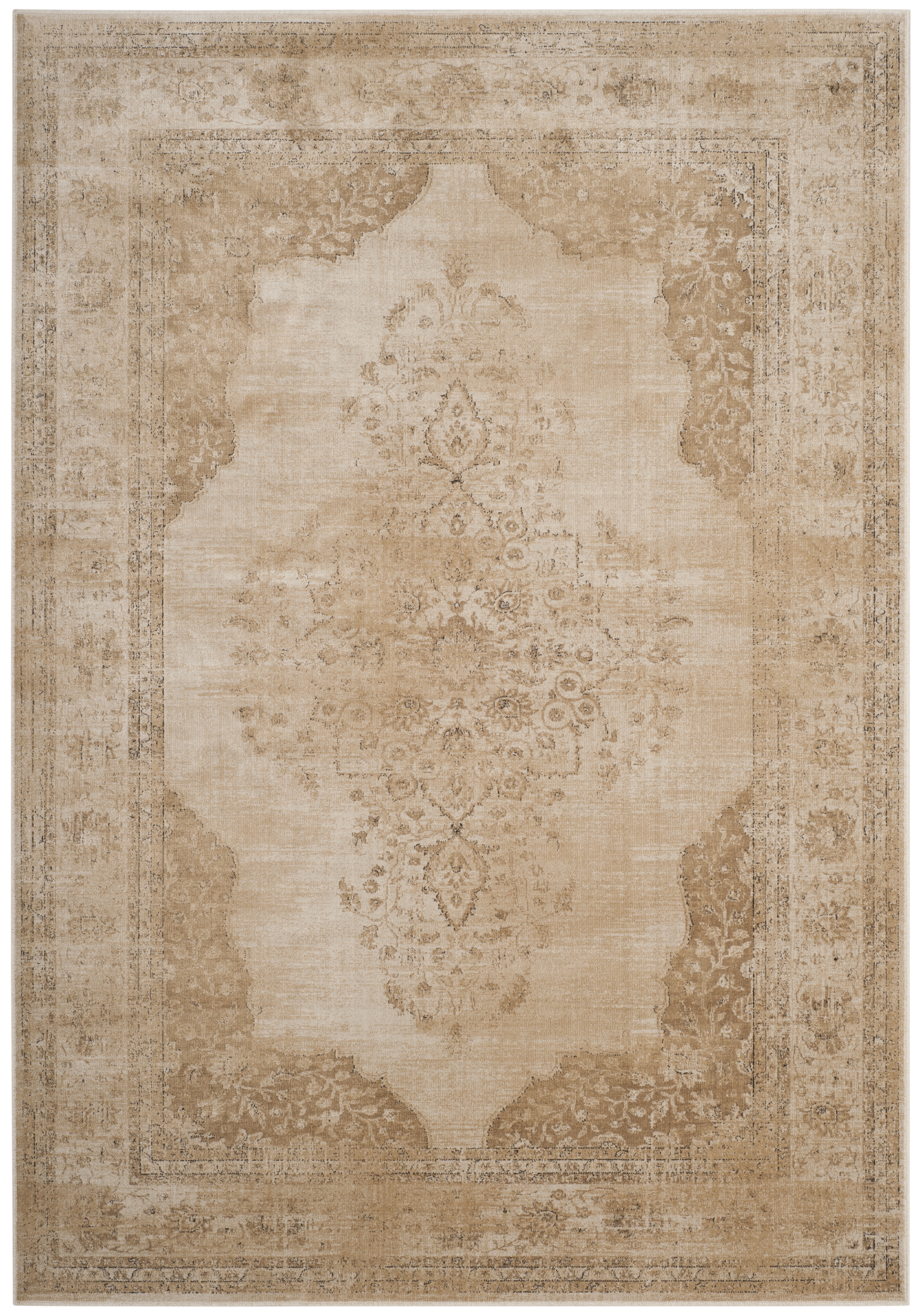 Arlo Home Woven Area Rug, VTG122-3440, Cream,  5' 3" X 7' 6" - Image 0