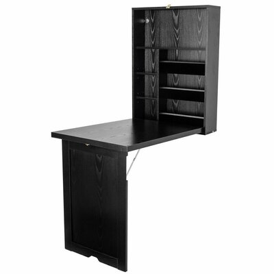Wall Mounted Fold-Out Convertible Floating Desk Space Saver - Image 0