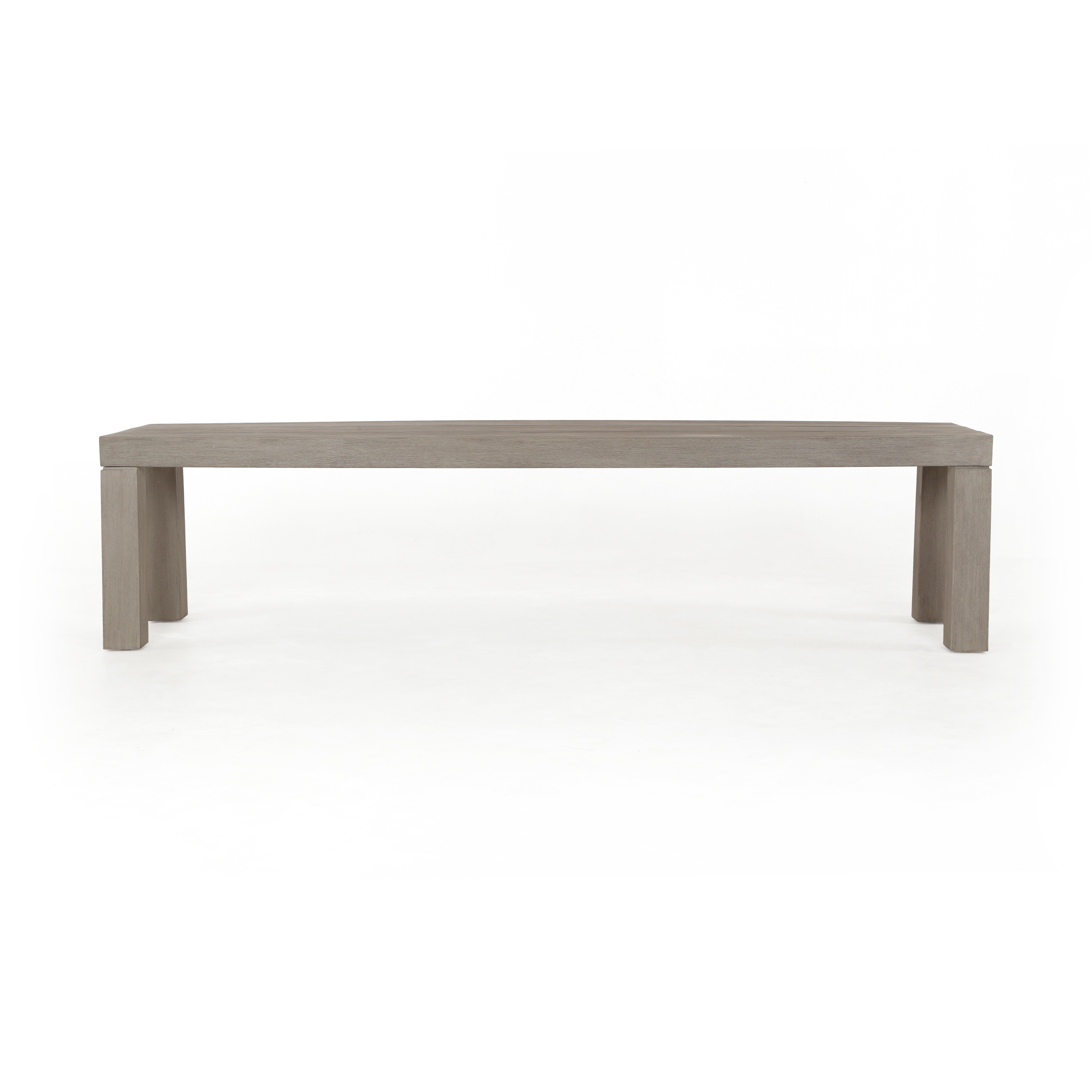 Sonora Outdoor Dining Bench - Weathered Grey - Image 2
