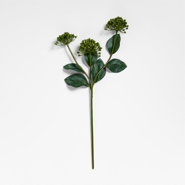 Faux Green Viburnum Flower Stem 24" by Abigail Ahern - Image 0