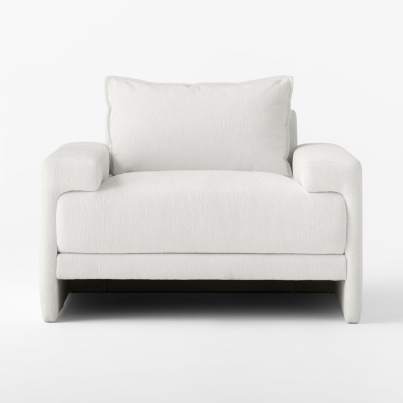 Camden White Lounge Chair - Image 1