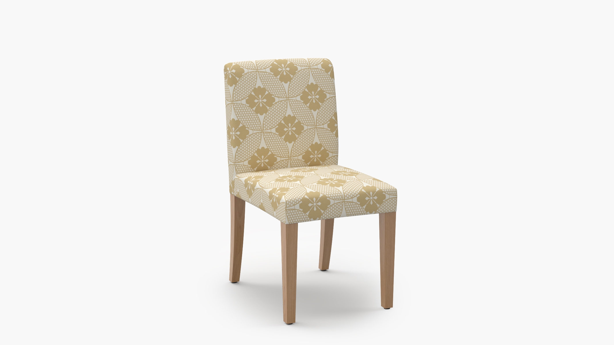Signature Dining Chair, Rattan Solaire, Natural Square Tapered Leg - Image 1