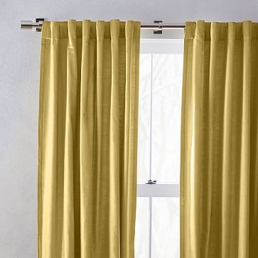 Luster Velvet Curtain, Wasabi, 48"x108" - Image 3