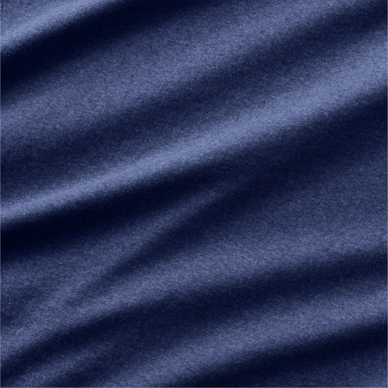 Comfy Tee Organic Cotton Jersey Navy Standard Bed Pillow Sham - Image 3