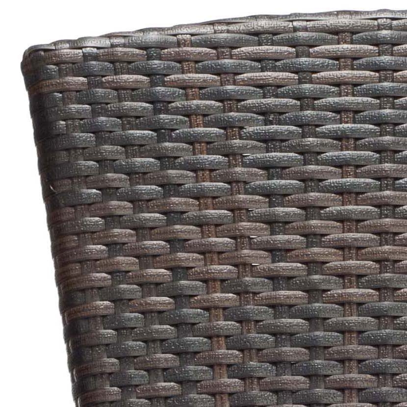 New Castle Wicker Side Chair - Black/Brown - Arlo Home - Image 4