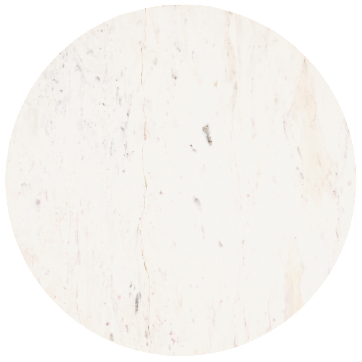 Cade Marble Side Table - White Marble / Black - Safavieh - Image 5