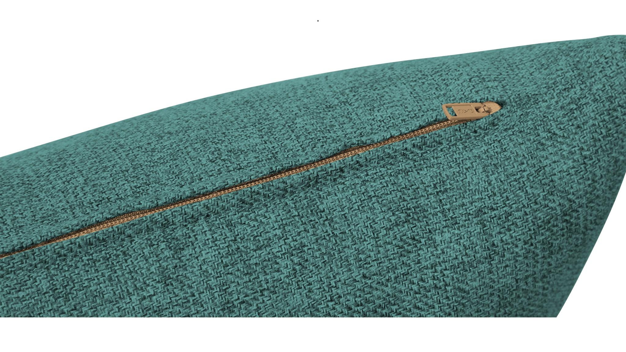 Green Decorative Mid Century Modern Knife Edge Pillows 18 x 18 (Set of 2) - Essence Aqua - Image 1