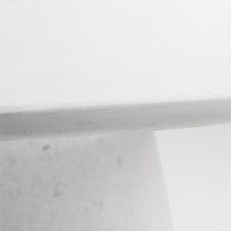 Nayarit 54" White Indoor/Outdoor Concrete Dining Table - Image 1