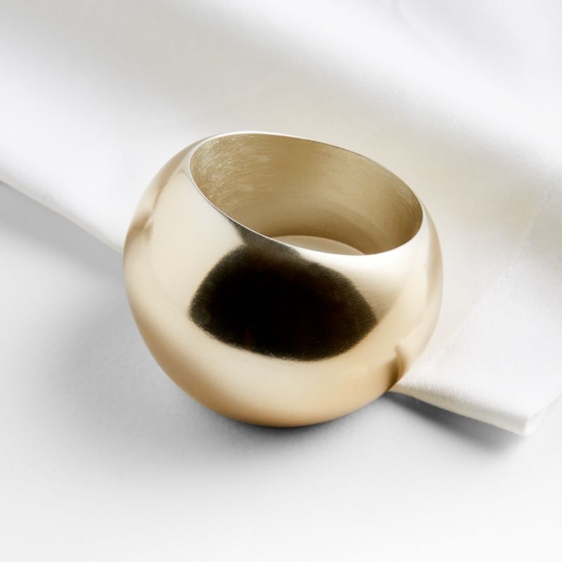 Reine Champagne Gold Napkin Ring by Leanne Ford - Image 1