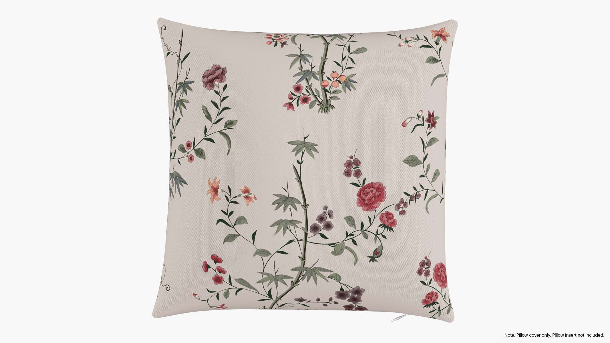 Throw Pillow Cover 18", Multi Bamboo Garden, 18" x 18" - Image 0