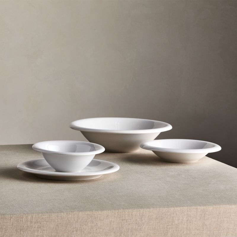 Caesna White Stoneware Cereal Bowls, Set of 8 - Image 1