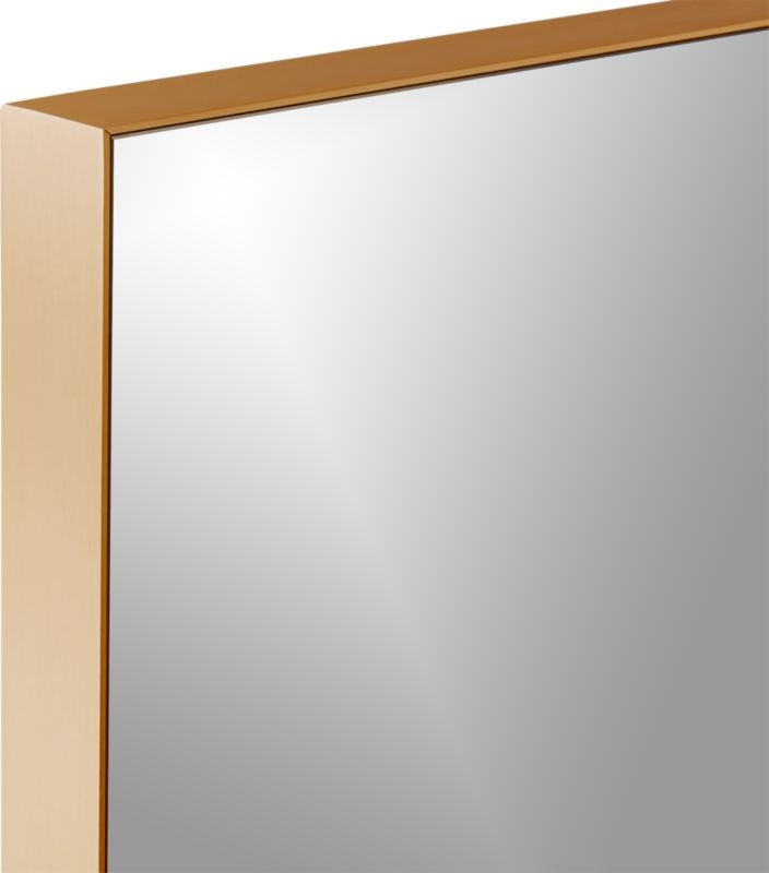 Infinity Floor Mirror, Brass, 32"x76" - Image 2